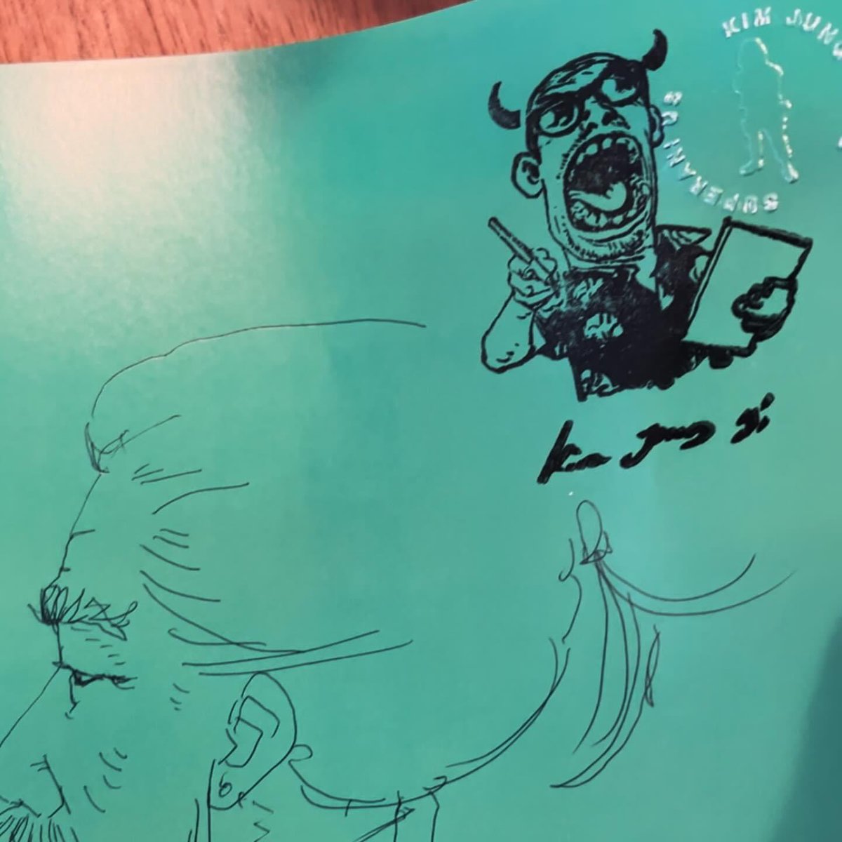 「Come and get a special Kim Jung Gi stamp」|Kim Jung Gi USのイラスト
