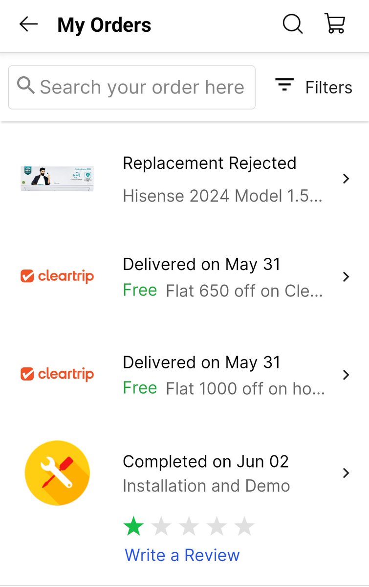 D3FANT's tweet photo. @hisense_in provides Worst &amp; Pathetic installation by @jeeves &amp; customer support service. My AC was bought from @Flipkart &amp; Still no replacement of AC has been processed. FROM 1ST DAY the AC ISN'T WORKING &amp; We have been calling for the last 2 months! @jagograhakjago https://t.co/LP3VupHbcI