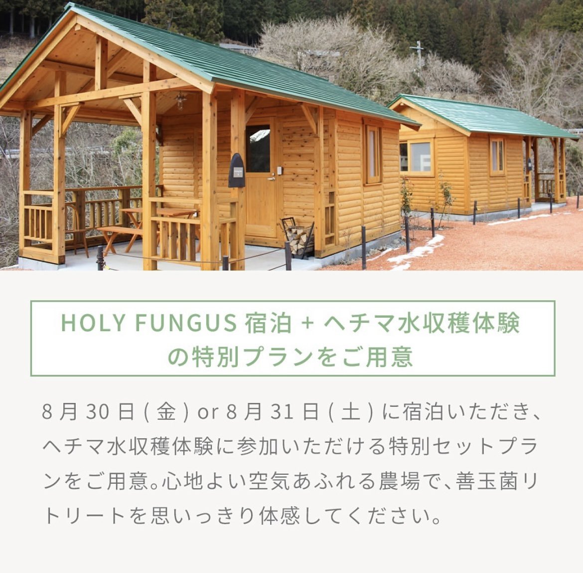 neonatural's tweet photo. 【8/31（土）スキンケア原料収穫&amp;ひんやりスプレー作り体験会開催】

ネオナチュラルのスキンケアの原料でもあるヘチマ水の収穫体験を行います！

たくさんのご参加をお待ちしております♪

宿泊付きプランのお申し込みはこちらから
https://t.co/l4WTxe4OFe https://t.co/Gu654ZuLFK