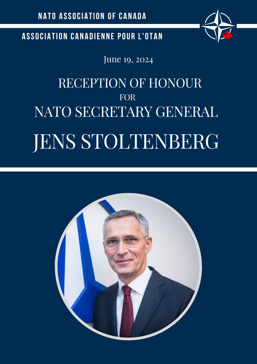 NATOCanada's tweet photo. In honour of our reception and panel with the incredible NATO Secretary General @jensstoltenberg, the NATO Association of Canada will be releasing an event write up detailing all the ins and out of the day! 

Stay tuned 👀

#WeAreNATO #NATO #NATOSecGen https://t.co/DVI3dWGwbl