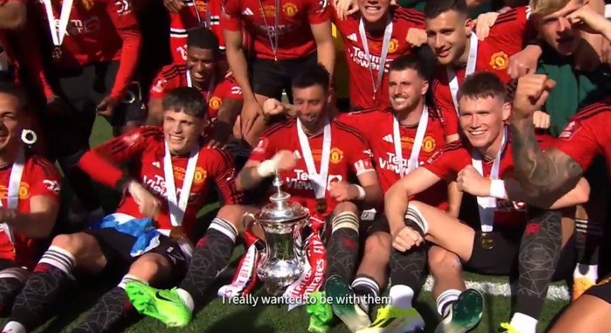 dataideafrench's tweet photo. Yoro : "Quand je les ai vus remporter la FA Cup, je voulais être avec eux." #MUFC https://t.co/QDEBLvxMw5