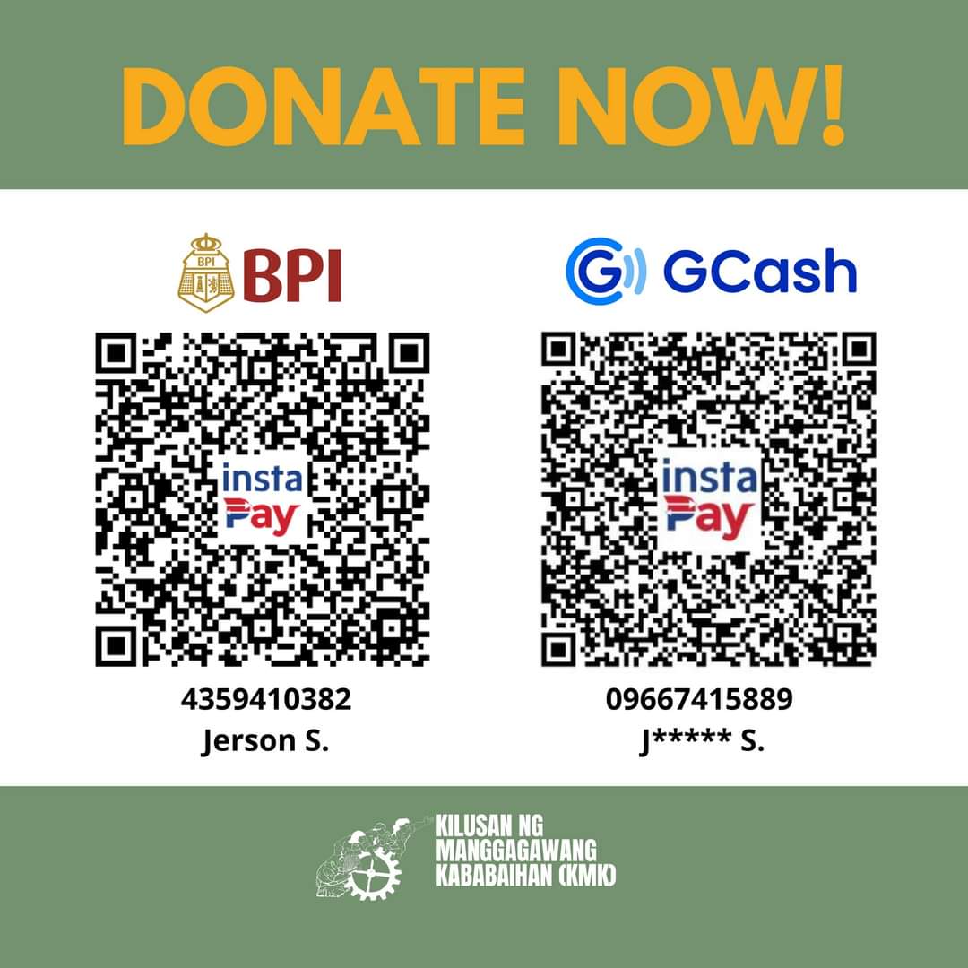 🔊 TULONG MANGGAGAWA 🔊

Our community of workers are in urgent need of support due to the devastating impact of Typhoon Carina.

Donations, in cash or in-kind, as well as volunteers are welcome!

For any inquiries, you can send me a DM!