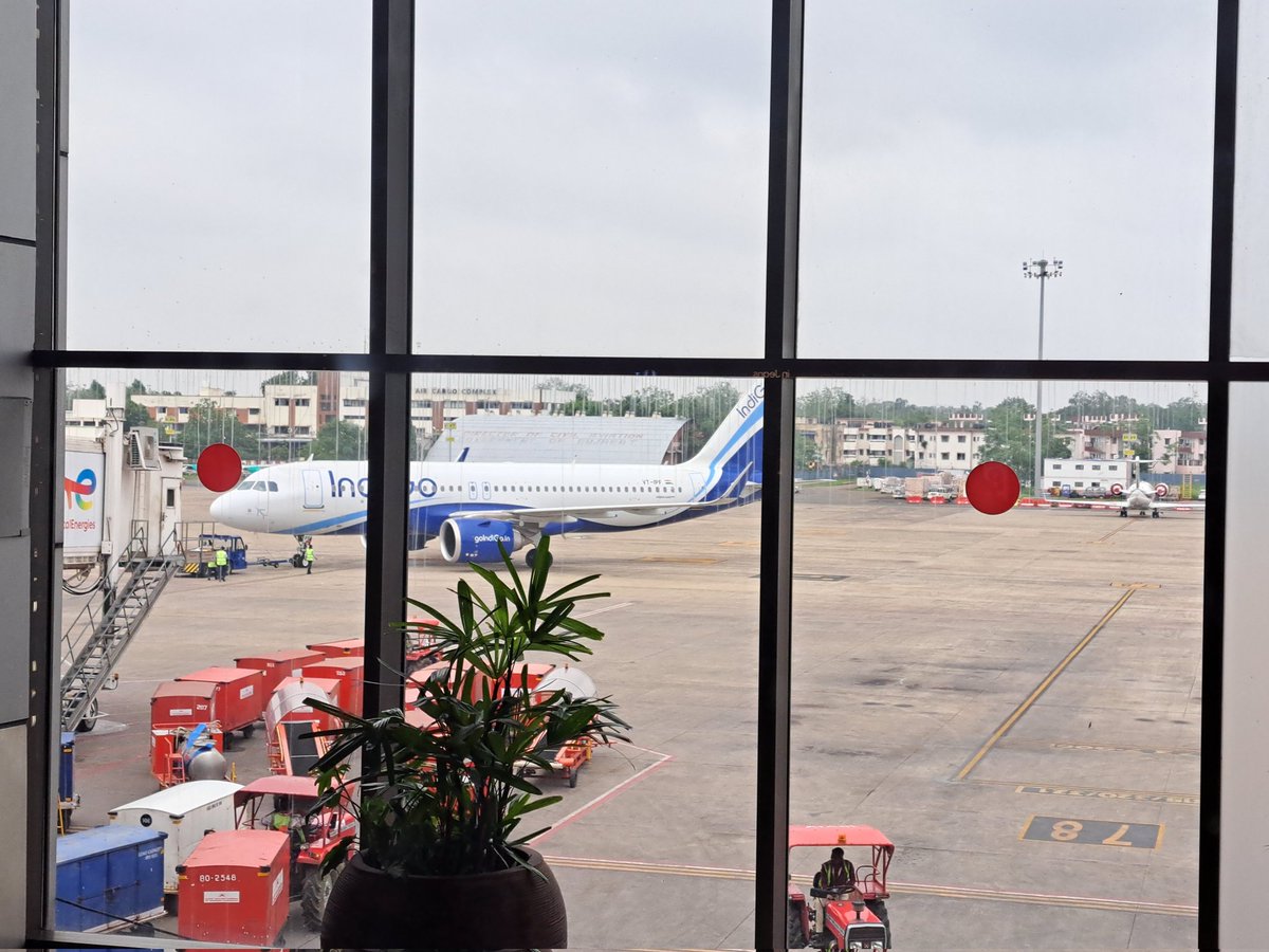 It has been said that the flight will finally depart at 11:30 am. Just an <a href="/airindia/">Air India</a> thing. 

Reason given is bad weather in Ahmedabad. 
Meanwhile other flights departing freely in Ahmedabad.