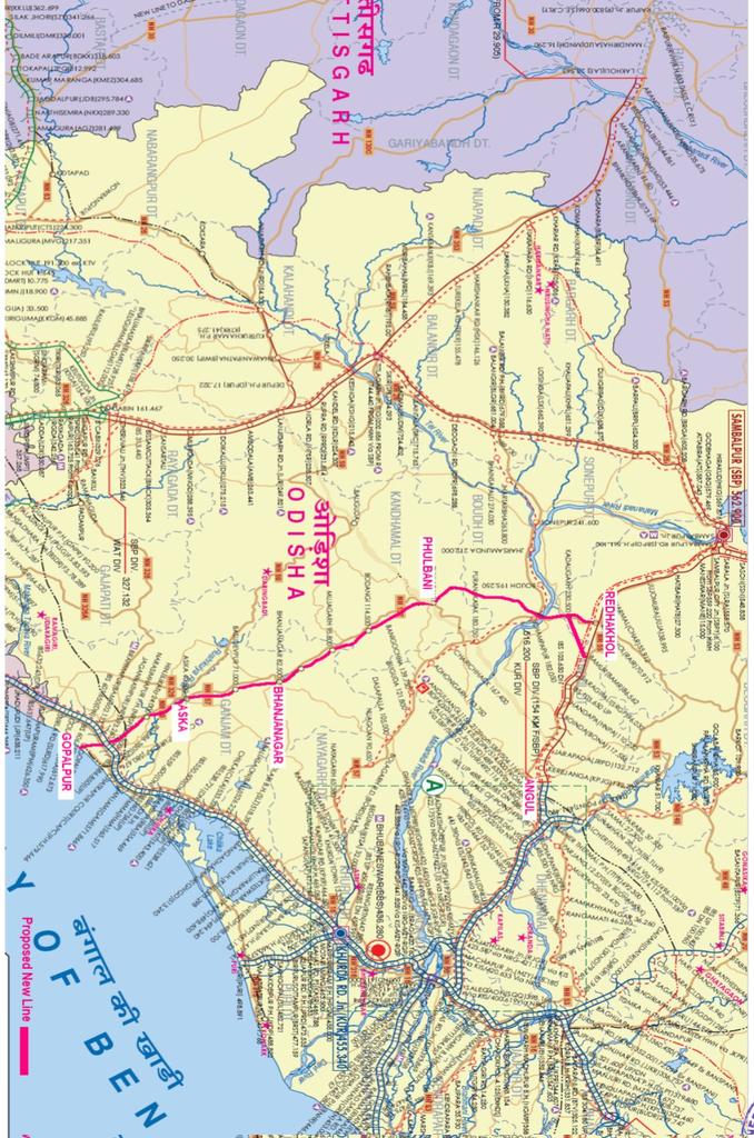 jagdishsahu9784's tweet image. As Khurda Rd-Balangir nearing to completion therefore #ORIDL &amp;amp; @CTOdisha are very much clear on next target. Very good initiative by Hon'ble Secretary &amp;amp; Minister for Gopalpur-Raidhakhol line.
This time they can't afford for 10 years to complete the new line like the previous line