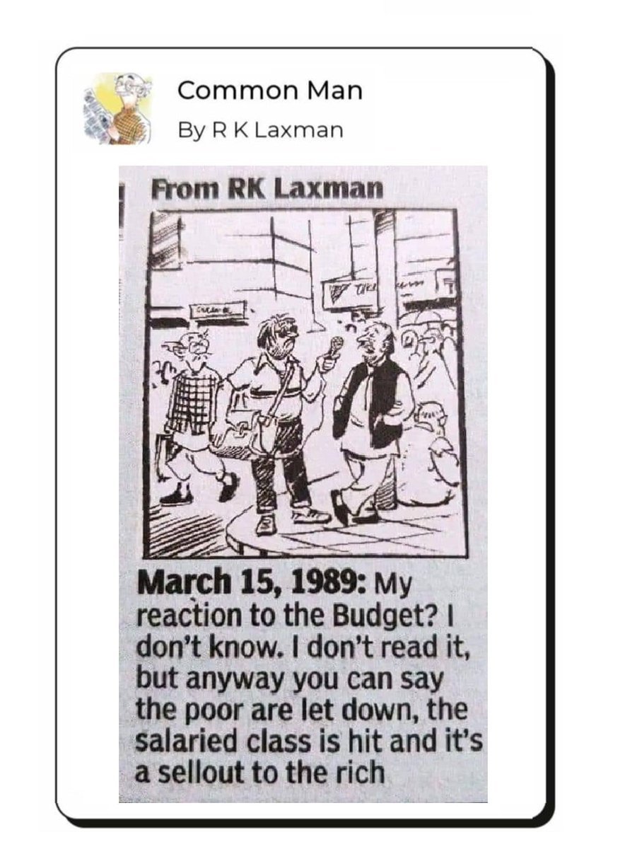 Advaidism's tweet photo. This 1989 cartoon by the legendary RK Laxman is a timeless classic. Still holds true today! https://t.co/Oj6i0W0jp7