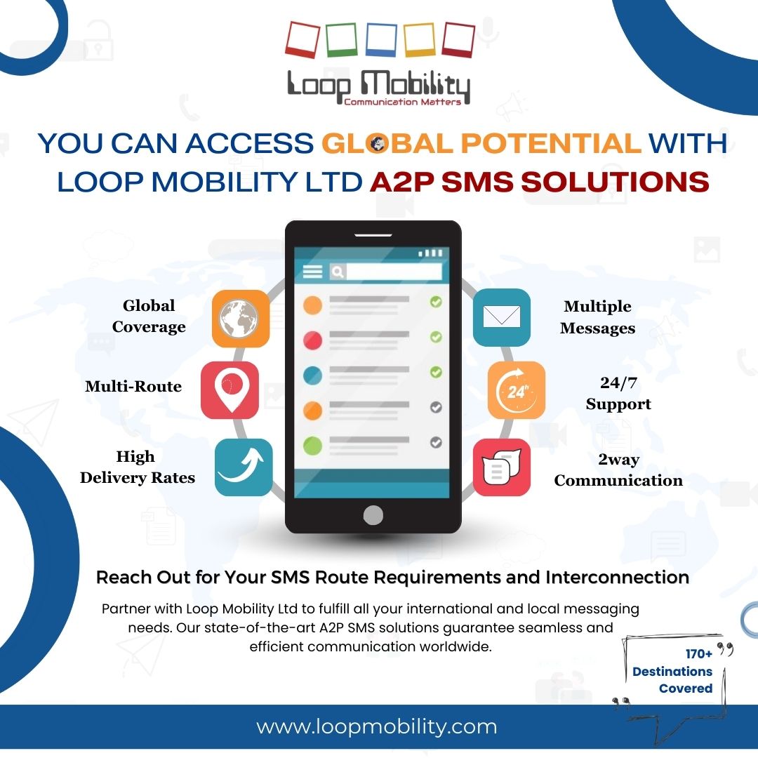 🌍📲  Enhance your marketing strategy with our Global A2P SMS Service. Deliver personalized messages that captivate and convert!

loopmobility.com

#MarketingMagic #A2PSMS #GlobalCommunication #loopmobility