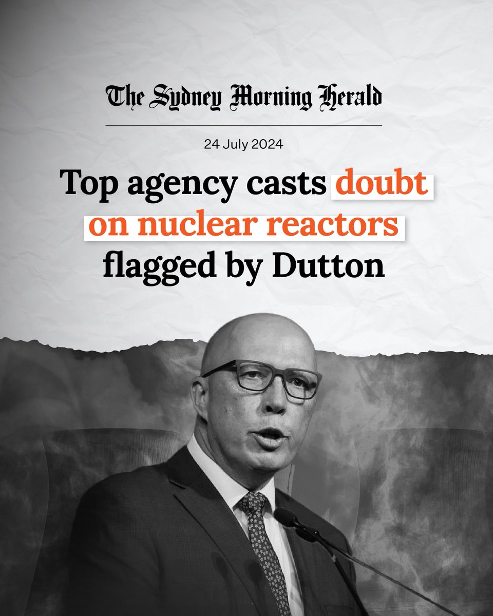 ShayneNeumannMP's tweet photo. Peter Dutton's #nuclear fantasy will do nothing for current power needs or reduce greenhouse gas emissions #auspol 
Nuclear energy: Doubt cast on Peter Dutton’s reactor plan by Australian Academy of Technological Sciences and Engineering (https://t.co/uEAOFHXHoL) https://t.co/OzU2SqjB1Y