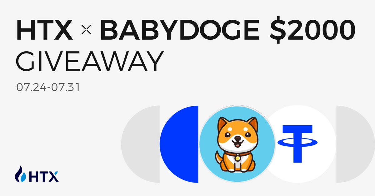 HTX_Global's tweet photo. 🐶MEME SEASON 
HTX x BabyDoge $2,000 Giveaway!

Enter to share $2,000
🐶Follow @HTX_Global @babydoge

🐶Join Baby Doge TG: https://t.co/lIlLuWZ4py

🐶RT + Like + Tag 2 Friends

🐶Fill in form : https://t.co/AAxuvKHvK5 https://t.co/MJ3llKv2i0