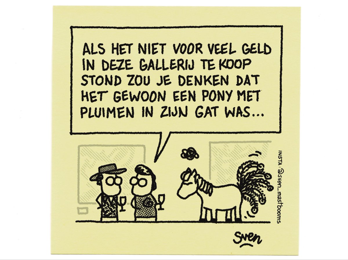 Uit de kunst!