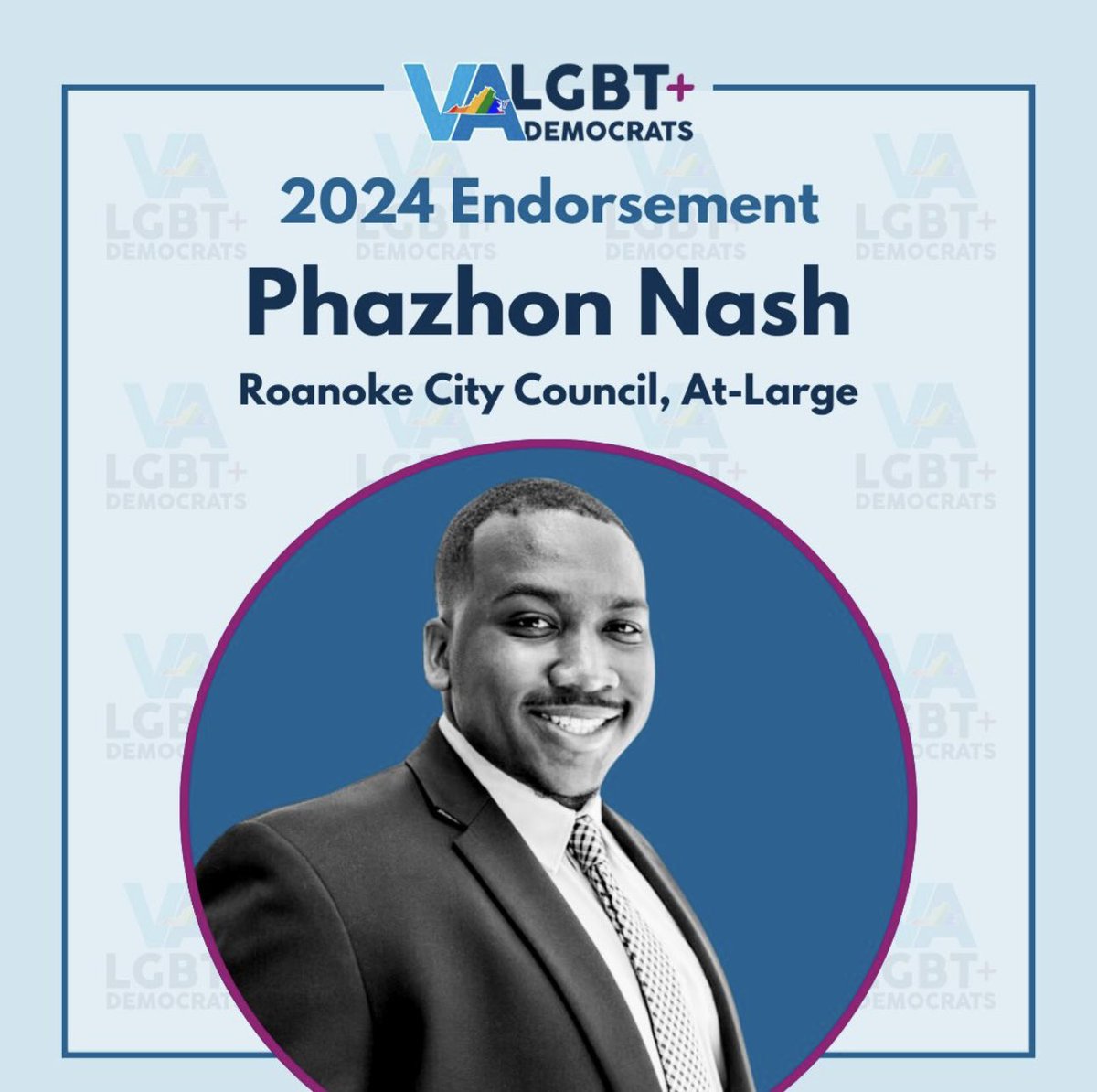 So thankful for this endorsement! Big shoutout to LGBTQ+ Democrats of Virginia for their amazing work and unwavering commitment to equality and acceptance. #TeamNash