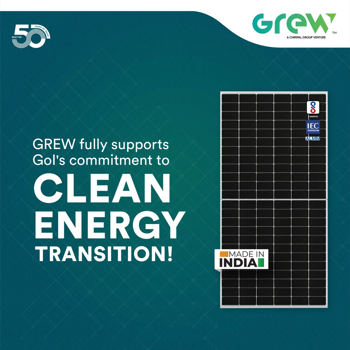 grew_solar's tweet image. As we move forward, this strategic investment promises to accelerate the transition to cleaner energy solutions and strengthen the solar sector’s role in a sustainable future.

#GREW #PoweringTheNext #NextGenModules #SolarPower #ManufacturingPlant #SolarEnergy #Sustainability