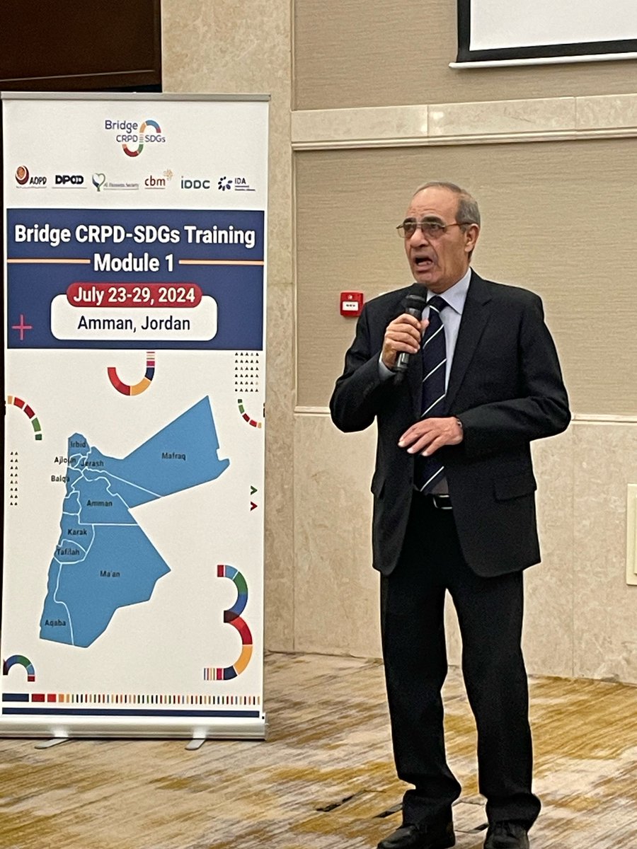 IDA_CRPD_Forum's tweet image. #BridgeCRPD_SDGs Jordan 🇯🇴 started with an energizing opening with remarks from Dr. Ahmed Al Louzi, President, Jordanian Coalition on the Rights of Persons with Disabilities, Ms Jahda Abou Khalil of @ArabPersons, Amba Salelkar of IDA and Ayman Albaba of @cbmWorldwide.
