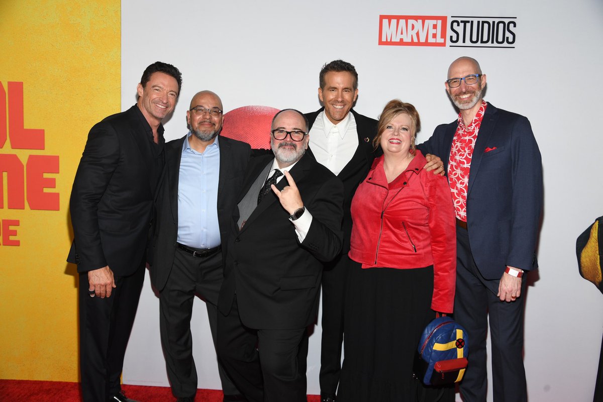 These comic book creators are some of the kindest, most collaborative folks who’ve helped us along the way. Grateful they came to the #DeadpoolAndWolverine premiere last night to witness that crowd and those reactions. <a href="/FabianNicieza/">FabianNicieza</a> <a href="/GerryDuggan/">Gerry Duggan</a> <a href="/GailSimone/">Gail Simone 💙💛</a> <a href="/thatJoeKelly/">Joe Kelly</a>