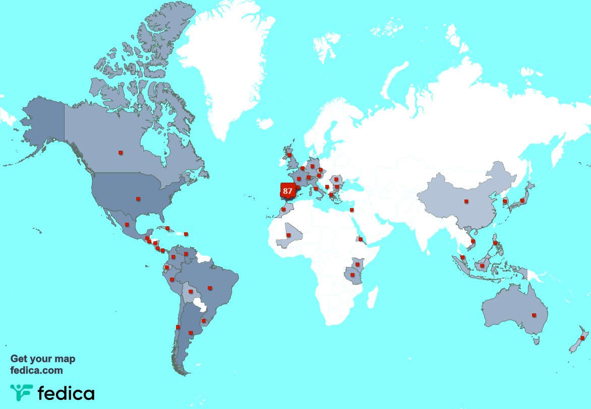 Tengo 4 nuevos seguidores, desde Portugal, y más durante la última semana fedica.com/!paseargalicia