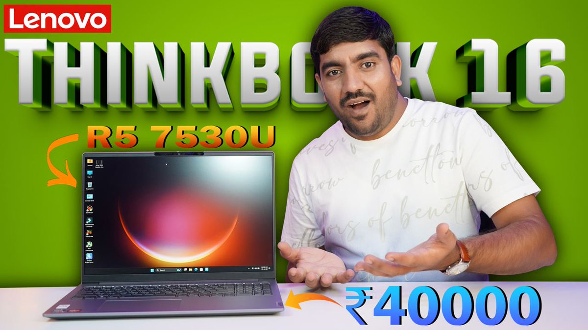 Shiv_Tech_Smart's tweet photo. Hellooo friendsss… 🙋🏻‍♂️
Aaj tak ka most demanding laptop Ka finally Channel Pr Upload Ho Gya Hai 😅🤩
Presenting Lenovo ThinkBook 16 G6 R5 7530U Laptop 
Unboxing &amp; Review Video Live On Shivtechsmart Youtube Channel🙋🏻‍♂️
Watch Now : https://t.co/VFP204qNIW https://t.co/yvH7w3uF3I
