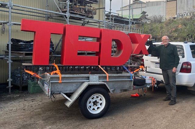 We're on our way to TEDxPerth! 🚛

A big thank you to TEDxFremantle for donating a repurposed TEDx sign, and to Bunnings for generously lending us their trailer free of charge! ✨
#TEDxPerth2024 #ideasWorthChanging #behindthescenes #community