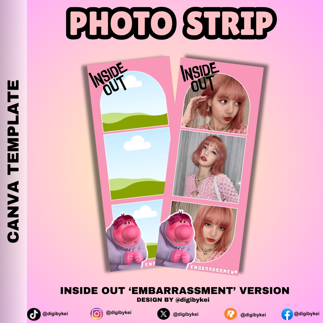 digibykei's tweet photo. Inside Out Photostrip Editable Canva Template

~ ₱150 (dm me to avail) 
~ Socials - @digibykei (IG, X, Facebook and TikTok)

~ Tags
#raketph #canva #canvaph #canvatemplates #digitalproducts #photostrip #filmstrip #photobooth #photostriptemplate #filmstriptemplate #digibykei https://t.co/1g9OCD11le