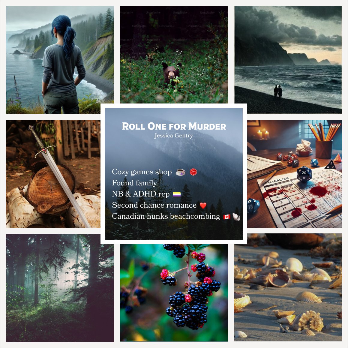 Cerulean-haired Jeannie, owner of Tide Pool Games, runs into an old flame, a disgraced Hollywood star, at a meeting about her store’s fate. The next morning, the developer is found impaled by her fantasy replica sword.
The quest is afoot 🎲🗡️🕵️‍♀️
#PitchtoDA #cozymystery #TTRPGs