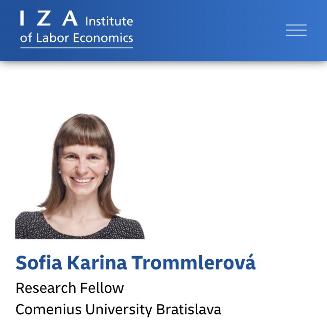Good news, good news! 🥳 I am super happy to announce that I have become a Research Fellow at IZA - Institute of Labor Economics! 🤓🤩👏🏼 Aaand my summer full of work can continue now 😂 iza.org/people/fellows…