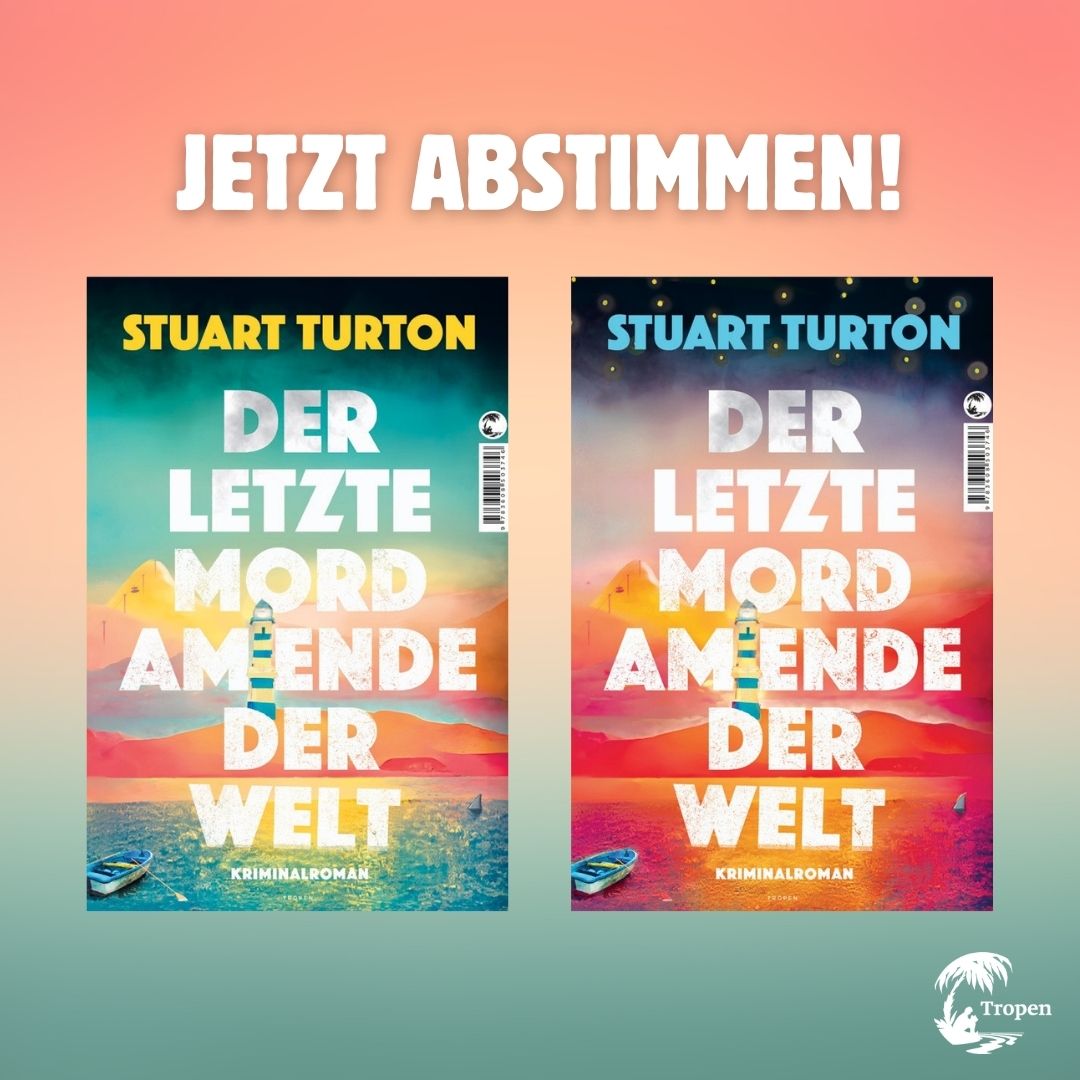 Tropen (@tropenverlag) on Twitter photo #coverabstimmung Der neue Krimi von <a href="/stu_turton/">Stu Turton</a> erscheint im Frühjahr 2025 bei Tropen! 🥳 Jetzt habt ihr die Chance, für euer Lieblingscover abzustimmen, wir sind gespannt, für welches ihr euch entscheidet...
Zur Umfrage in unserer Instastory: instagram.com/tropenverlag/ #coverabstimmung Der neue Krimi von <a href="/stu_turton/">Stu Turton</a> erscheint im Frühjahr 2025 bei Tropen! 🥳 Jetzt habt ihr die Chance, für euer Lieblingscover abzustimmen, wir sind gespannt, für welches ihr euch entscheidet...
Zur Umfrage in unserer Instastory: instagram.com/tropenverlag/