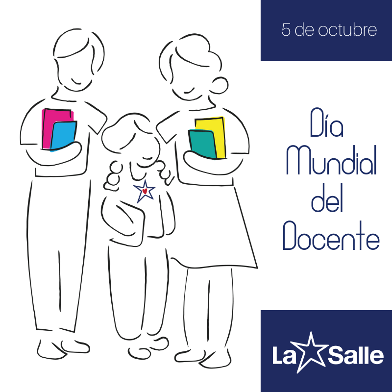 #LaSalle #DíaMundialDelDocente Orgullosos de todos nuestros educadores, que cada día, con entrega y compromiso, hacen realidad el sueño de La Salle. Gracias por ser guías y acompañar a niños y jóvenes en su crecimiento como personas. #TiempoDeCuidarTiempoDeCrear #SomosLaSalle