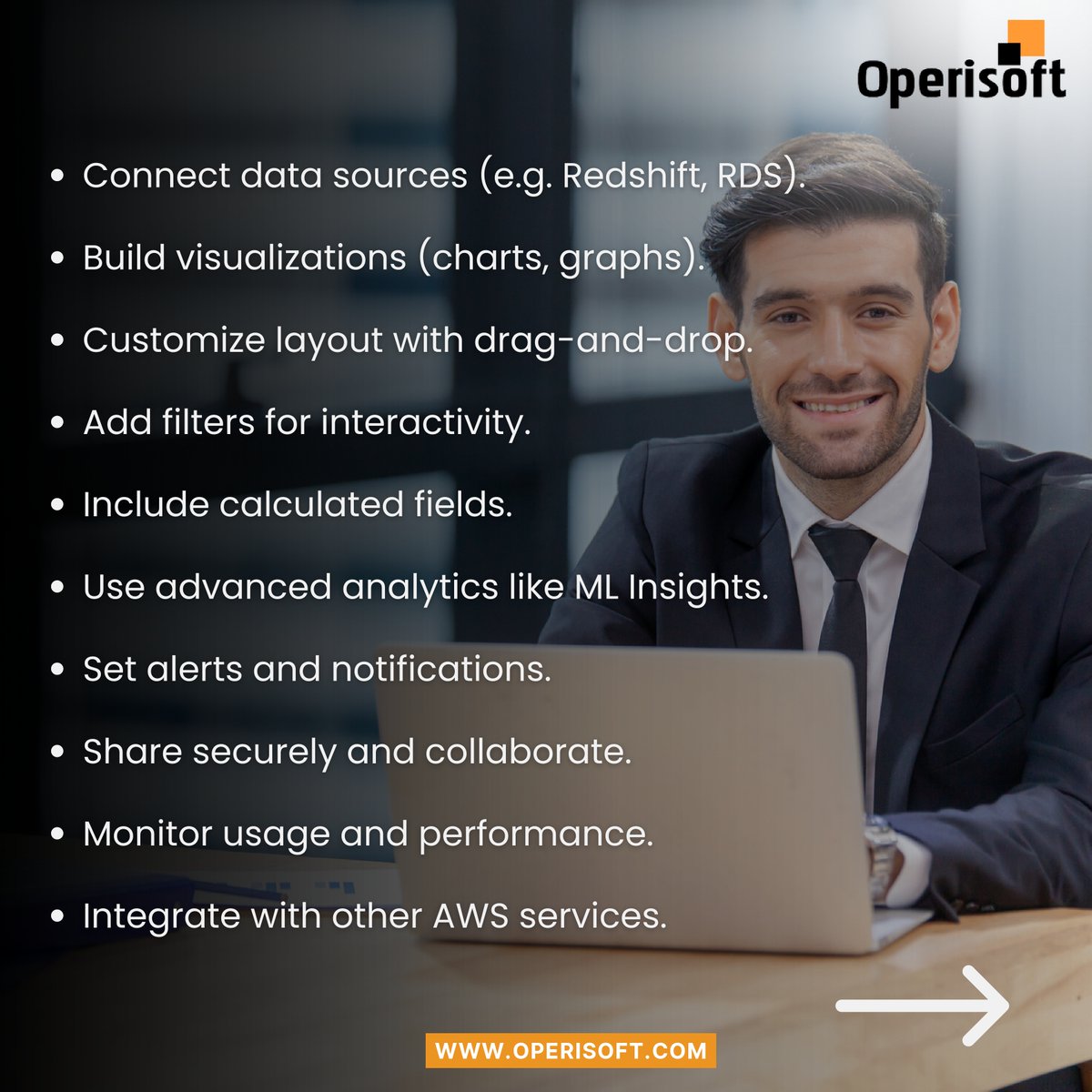 operisoft's tweet photo. ๐Create Your Customized and Interactive Dashboard Using AWS QuickSight!๐
๐Don't wait until it's too late! Check out these tips & tricks to get started today.
#operisoft #aws #quicksight #awsquicksight #devops #awscloud #cloud #cloudstorage #tips #tipsandtricks #techtips https://t.co/Babm4fOHju