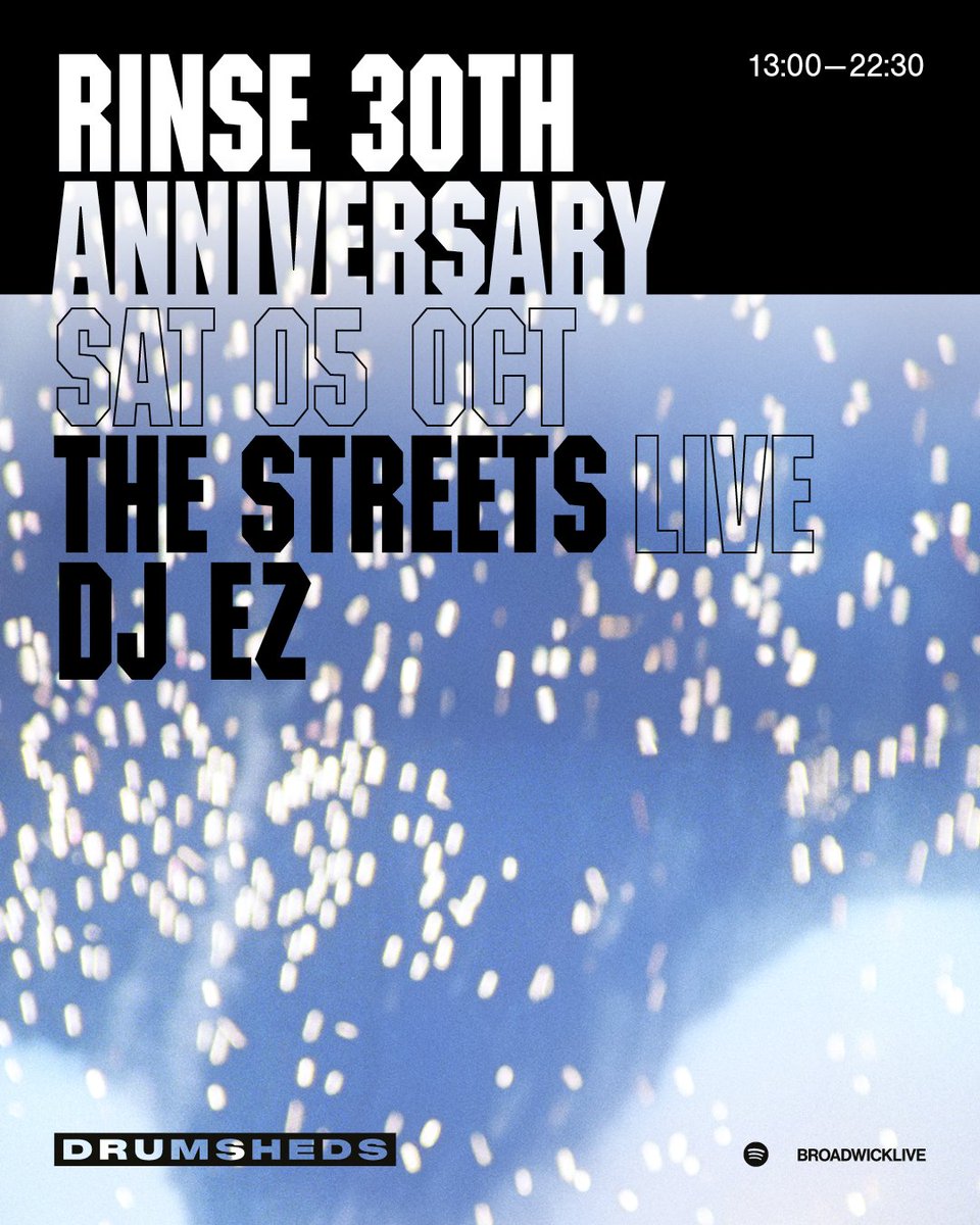 .<a href="/drumsheds/">Drumsheds</a> <a href="/mikeskinnerltd/">Mike Skinner</a> <a href="/RinseFM/">Rinse FM</a> see you in October 🔥🔥

Tickets: drumshedslondon.com/event/rinse30/