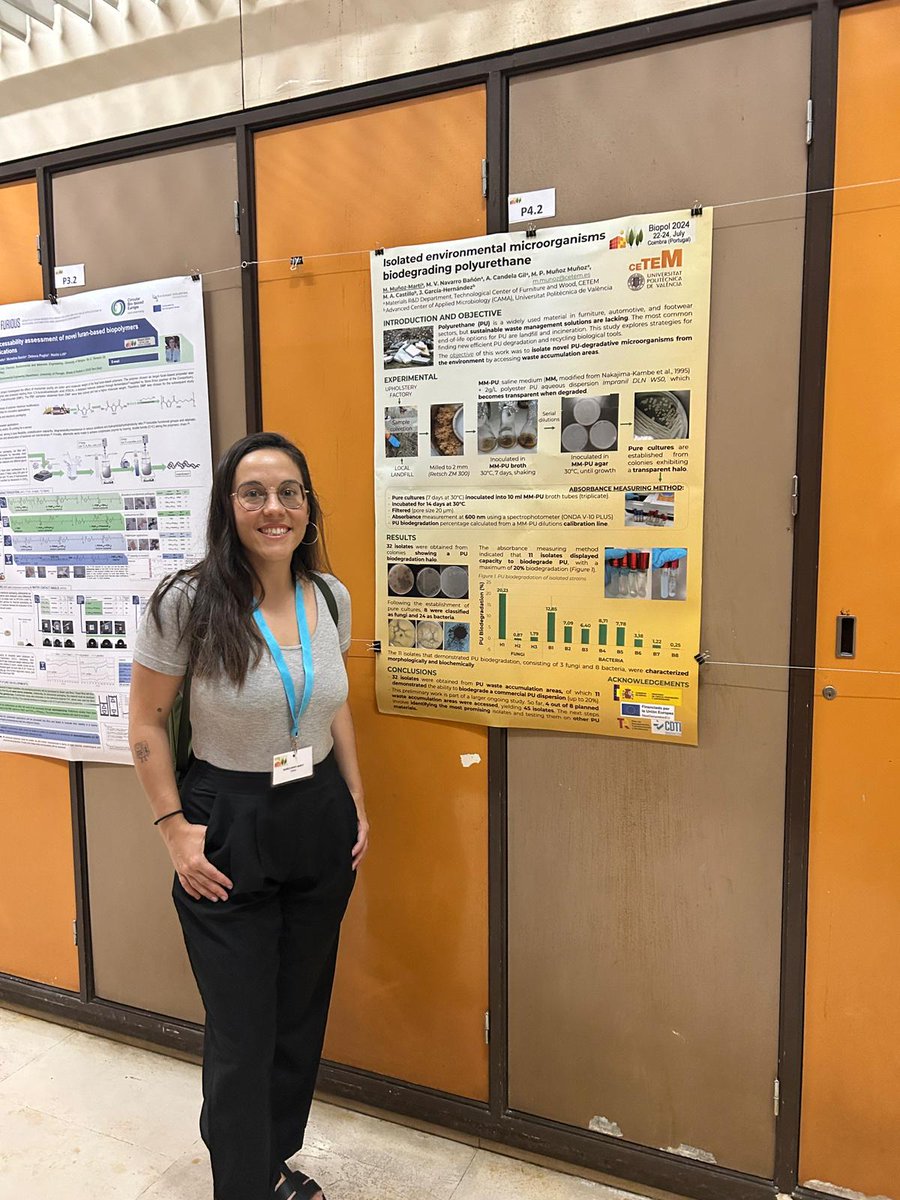 CETEM_CT's tweet photo. 🎉 ¡Asistimos al Congreso #BIOPOL en Coimbra, Portugal! Hoy presentamos nuestro póster del proyecto #REDRECIPOL entre los 186 participantes. 🌿✨ #Innovación #EconomíaCircular #Sostenibilidad https://t.co/zxn86NudXY
