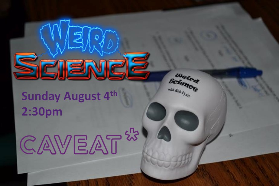 I'm celebrating 20 years of science outreach with a show at Caveat in NYC. Weird Science: A Science Comedy Experiment Sunday Aug 4th at 2:30pm. Tickets for in-person and livestream at the link. <a href="/caveatnyc/">CAVEAT</a> caveat.nyc/events/weird-s…