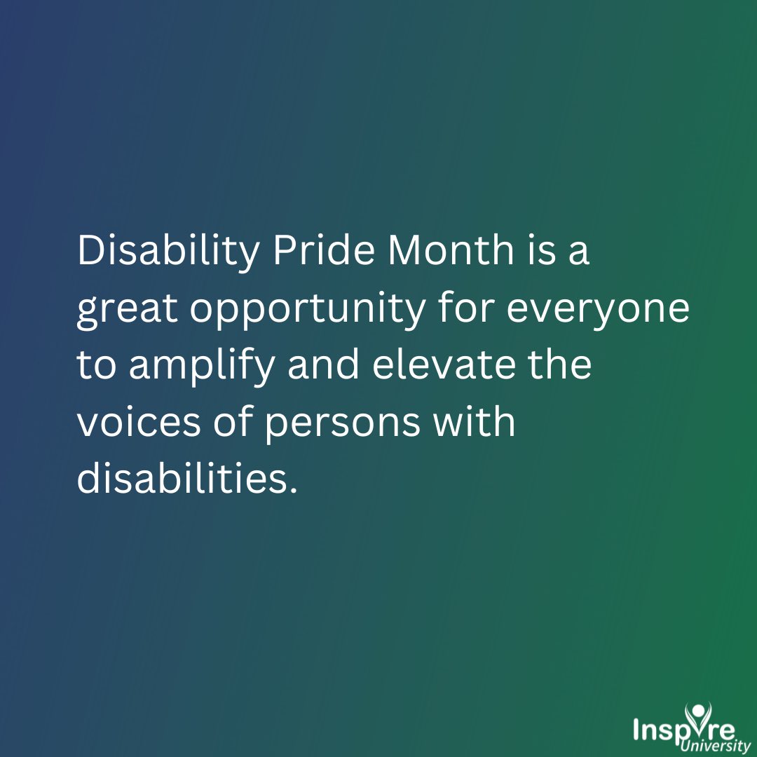 JonathanSlifka's tweet photo. During this Disability Pride Month, celebrate by elevating and amplifying the voices of persons with disabilities. #InspireU #DisabilityInclusion #DisabilityAction #InspirationalSpeaker #MotivationalSpeaker https://t.co/2UDrlyRnIz