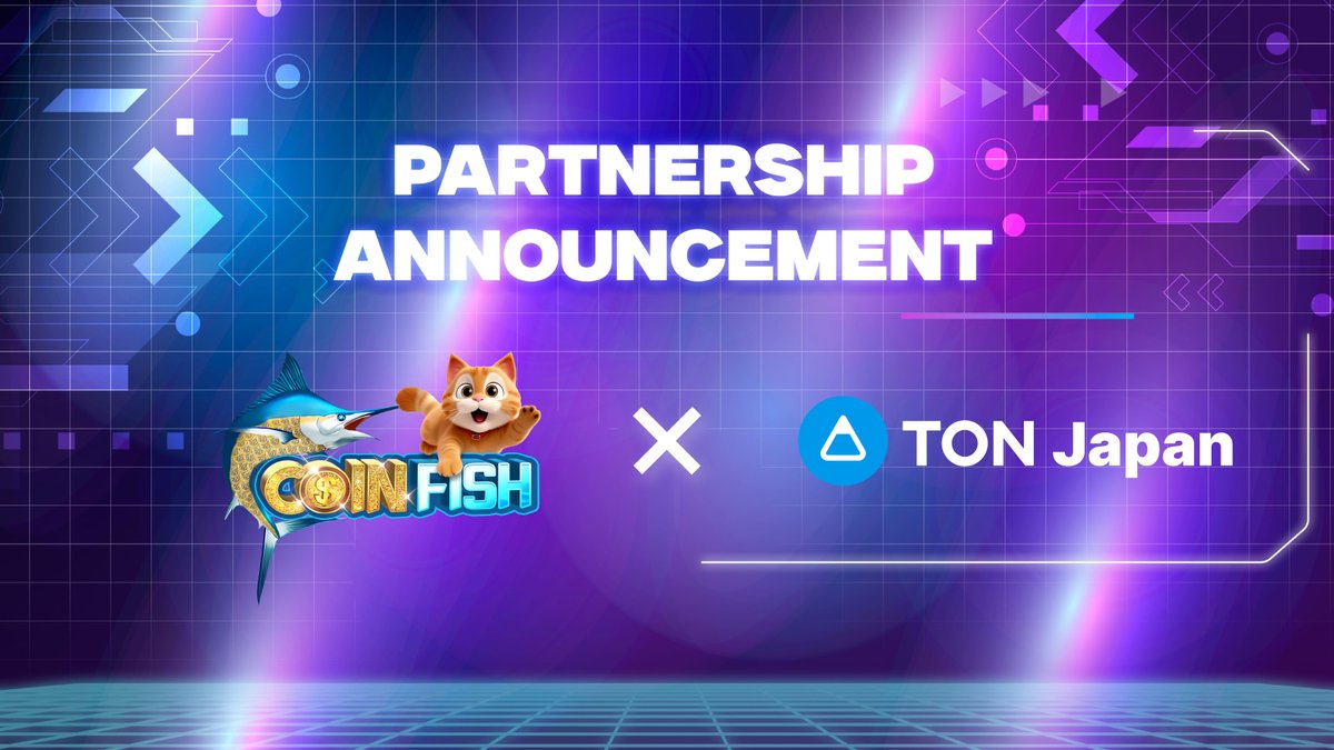 DeFishingGame's tweet photo. 🎉 We’re thrilled to announce our partnership with TON Japan! This collaboration marks an exciting expansion into the Japanese market. 🇯🇵🌟 Join us early and be part of this incredible journey. Together, we’re making waves! 🌊🐟
#Coinfish #TONJapan #JapaneseMarket #HappyFishing https://t.co/mN4G1HuFjP