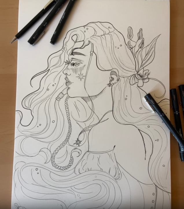 MathildeBodet1's tweet photo. Âme complexe 🪲👒🌷🎀

Rendez-vous demain pour le résultat en digital ✨
N’hésitez pas à liker ❤️ commenter 💭 et partager 🌷
•
•
#drawing #illustration #artist #artwork #artistinstagram #sketch #draw #dessin #instaart #artoftheday #myart #characteredesign #originalcharacter https://t.co/L21KgWJV0w