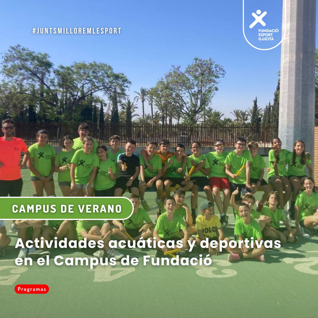 🏊‍♀️🏃 Los alumnos del campus de Fundació han participado en diversas excursiones con fines acuáticos que se han realizado en la playa y piscinas municipales, o deportivos como la práctica de atletismo en la Ciudad Deportiva Juan Ángel Romero.

#fundacio #deporte #campus #elx