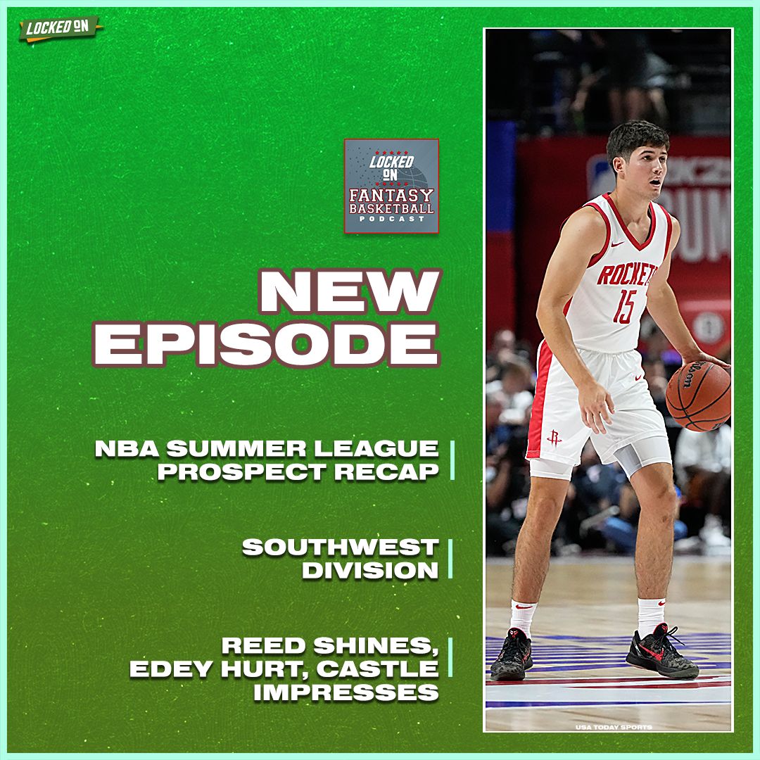 lockedonfantasy's tweet photo. Southwest Division Summer League breakdown! Discussing Reed Sheppard's impressive play and more in today's episode! https://t.co/iaFXSobDuY