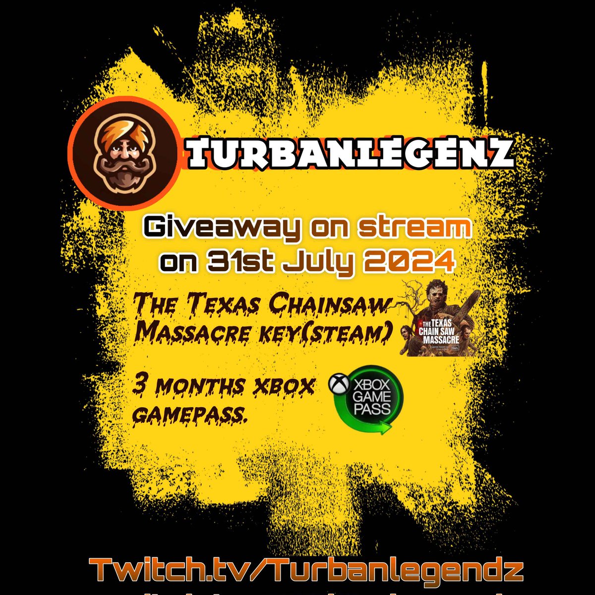 GIVEAWAYYYYYY TIMEEEE
#giveaway #xboxpass #twitch #TexasChainsawMassacreGame #gamer