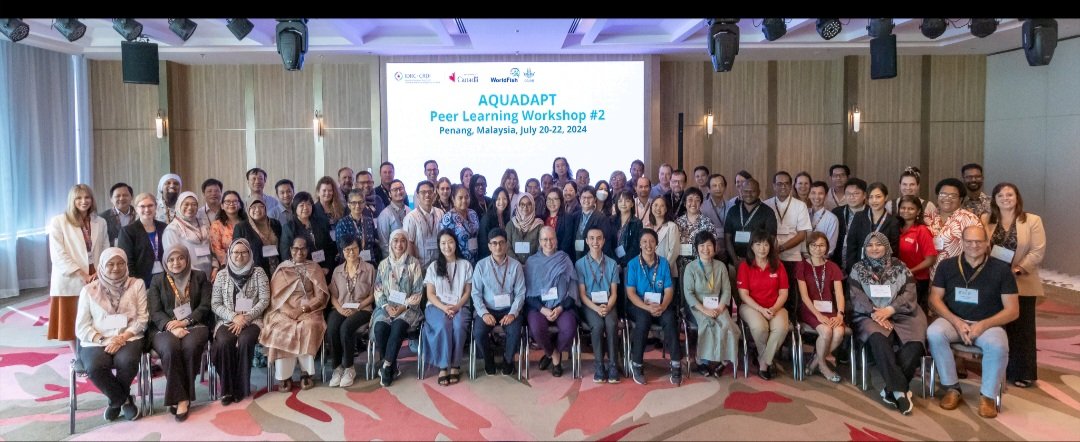 IDRCinAsia's tweet photo. We successfully concluded a three-day peer learning event for @AQUADAPT_CA initiative with 80+ partners in Malaysia! 🇲🇾

AQUADAPT focuses on creating resilient and sustainable aquaculture food systems for climate vulnerable communities in Asia-Pacific.

https://t.co/ghSrfNEz6E https://t.co/zErzqgQdtB