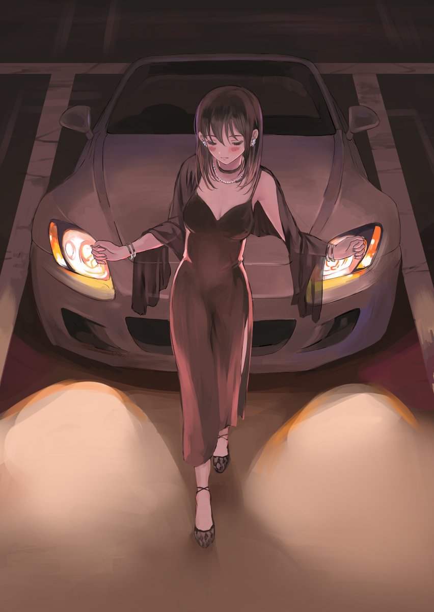 「車×人の絵が好きで、描いています(自己紹介) 」|momoのイラスト