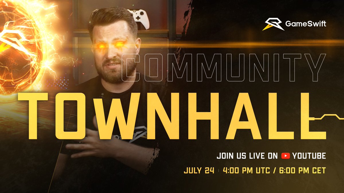 Join us for today's Community Townhall!

Our CEO, <a href="/PanParagraf/">Pan Paragraf</a>, will discuss $GSWIFT tokenomics, chat with <a href="/AethirCloud/">Aethir</a> about #AI solutions in gaming, and address your burning questions.

Tune in live at 4 PM UTC. 🫡