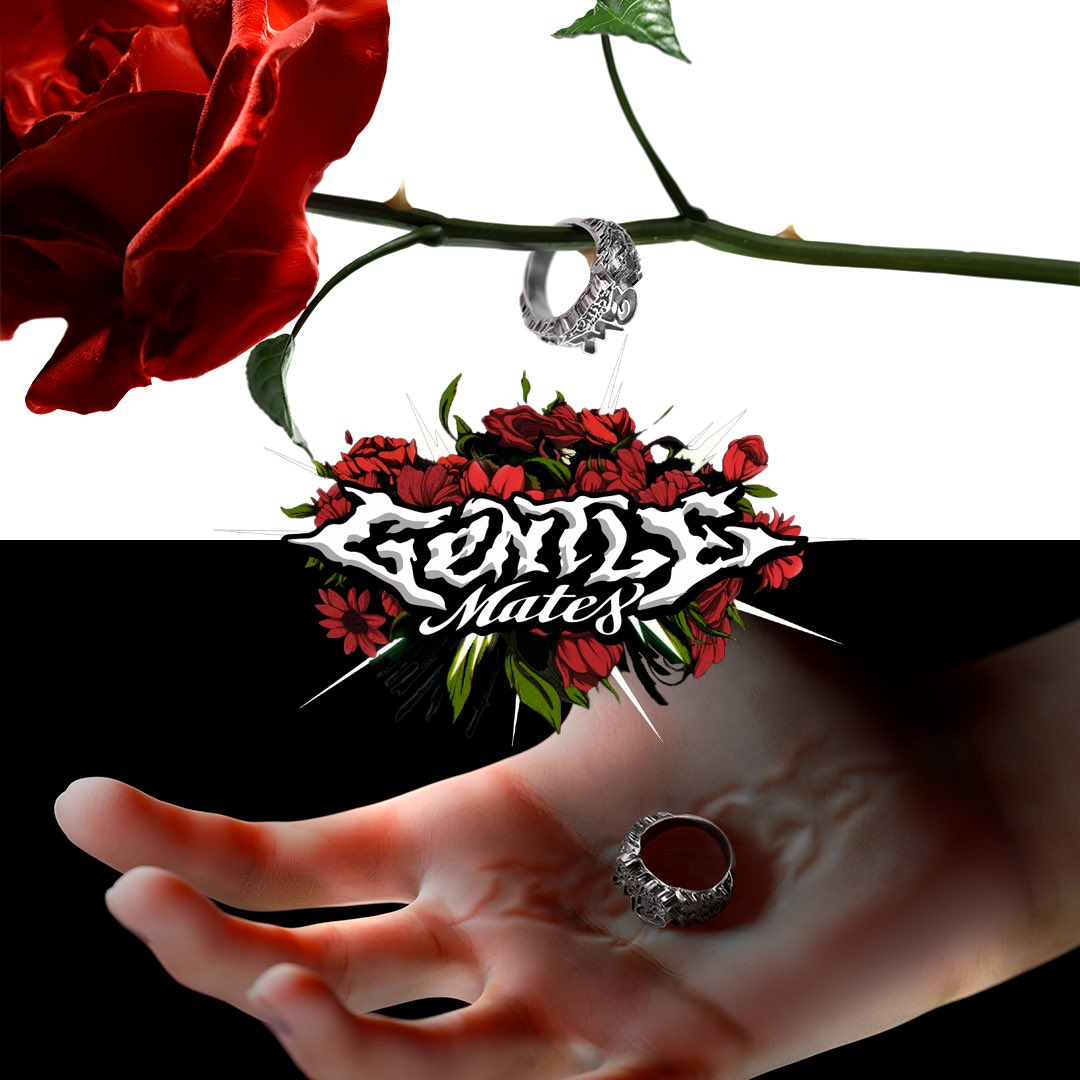 Hoku_JPEG's tweet photo. Concept Ring pour @gentlemates 🥀

J’ai créé une bague pour Gentle Mates, inspiré de leurs dernière collection. 
Je me suis pas mal inspiré du taff de @JeanclaudeBis et j’ai carrément repris certains visuels de @FlorentHauchard 💚 https://t.co/A2EOXGryTd