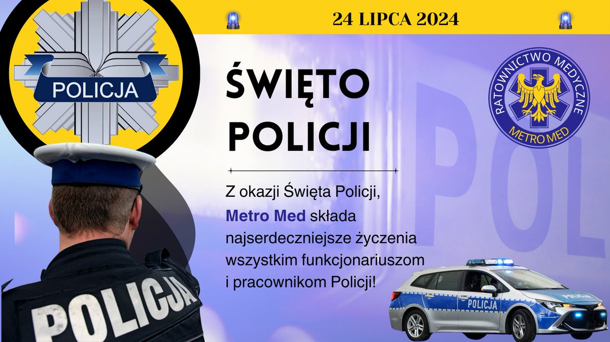 Metro Med składa najserdeczniejsze życzenia wszystkim funkcjonariuszom i pracownikom Policji!

Dziękujemy za Waszą pracę i poświęcenie, które przyczyniają się do zapewnienia bezpieczeństwa i porządku publicznego <a href="/PolskaPolicja/">Polska Policja 🇵🇱</a> <a href="/PolicjaSlaska/">Policja Śląska 🇵🇱</a> <a href="/MSWiA_GOV_PL/">MSWiA 🇵🇱</a> #Policja #997 #MetroMed