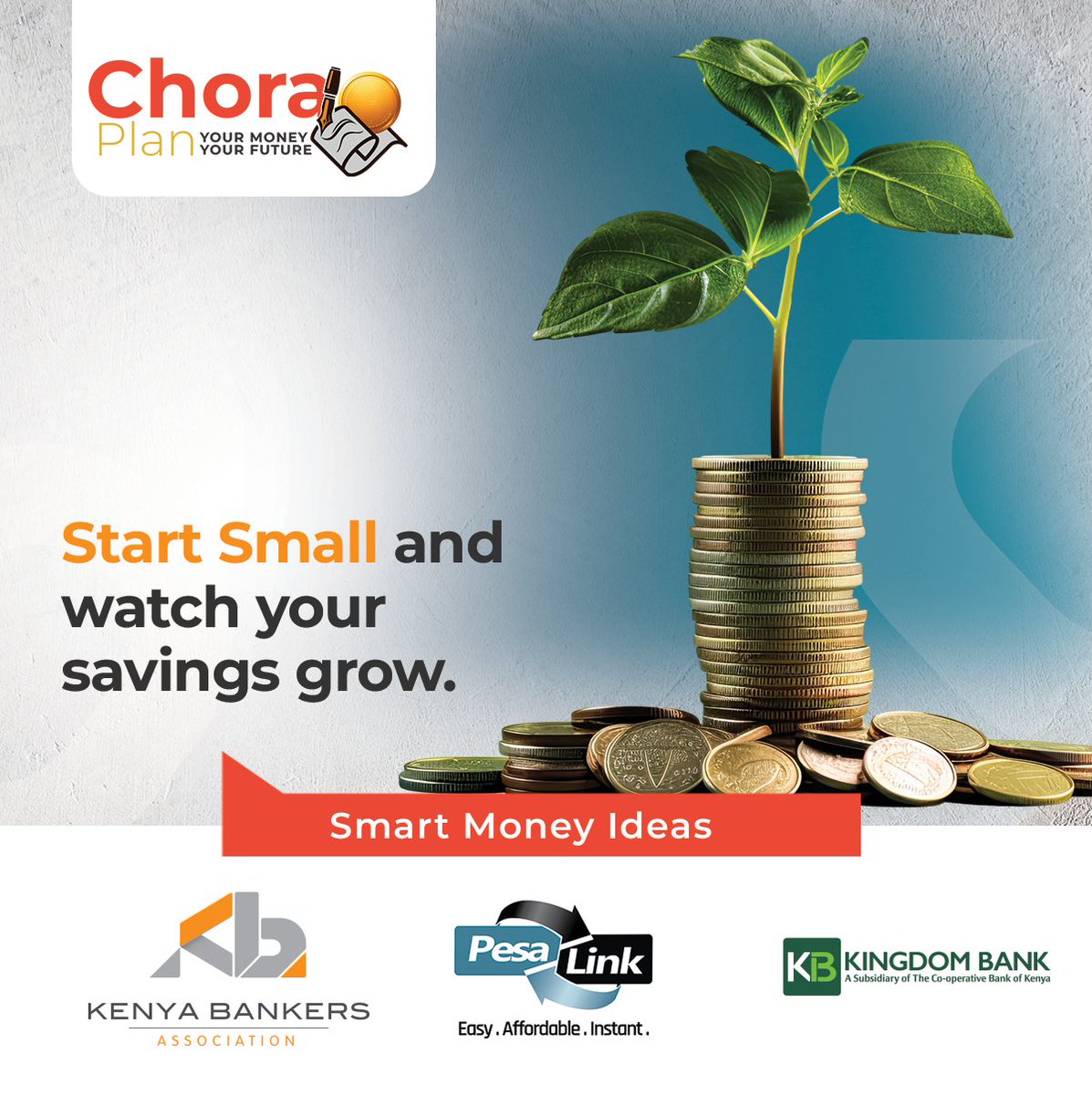 KingdomBankKE's tweet photo. Small savings today can grow into big achievements tomorrow! Start saving with us and watch your financial dreams blossom with attractive interest rates. Let's build your brighter future together! β
#ChoraPlan #PlanYourMoney @KenyaBankers https://t.co/4ZUmzlaQmK