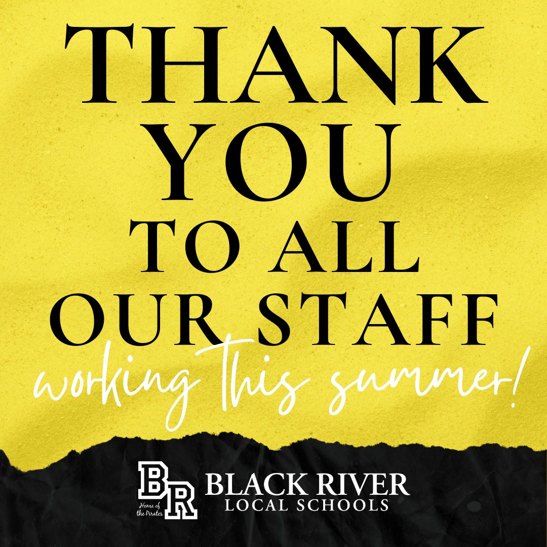 A big thank you to all our summer staff members who are hard at work during these summer months! Your efforts in preparing our buildings for the new school year are greatly appreciated. Thank you for all you do!