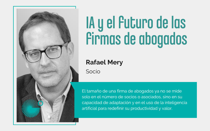 ¿Cómo impacta la IA generativa en el tamaño y estrategia de las firmas de abogados? 🤔

Rafael Mery (<a href="/rafamery/">Rafael Mery</a>), nuestro socio responsable de LATAM, destaca la importancia de la tecnología y una estrategia clara.

Descúbrelo en nuestro blog: i.mtr.cool/zmnkujotxn

#Abogados #IA