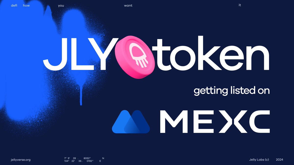 jlyvrs's tweet photo. The First Token on SeiV2 (@SeiNetwork) to be Listed on a CEX! 🔴💨

We are excited to share that $JLY will be tradeable on MEXC (@MEXC_Official) tomorrow at 1 PM UTC! 🌊

Trading Pair: $JLY / $USDT 

Deposits are already open! 

Don't miss out on this opportunity! 🪼 https://t.co/1iQbUeUzzv