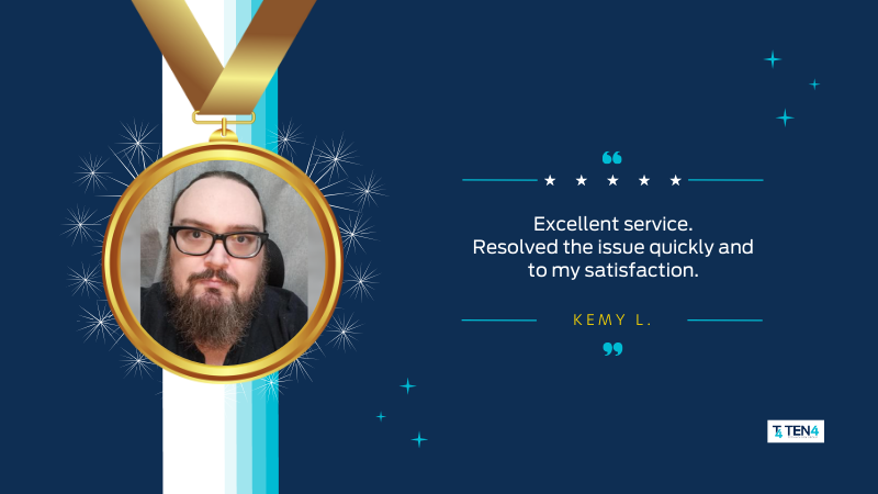 ten4_tech's tweet image. Big shoutout to Chris for providing excellent service! 🌟 Thank you for your dedication and efficiency, Chris!
#CustomerFeedback #ExcellentService #QuickResolution #ThankYouChris #Ten4Tech