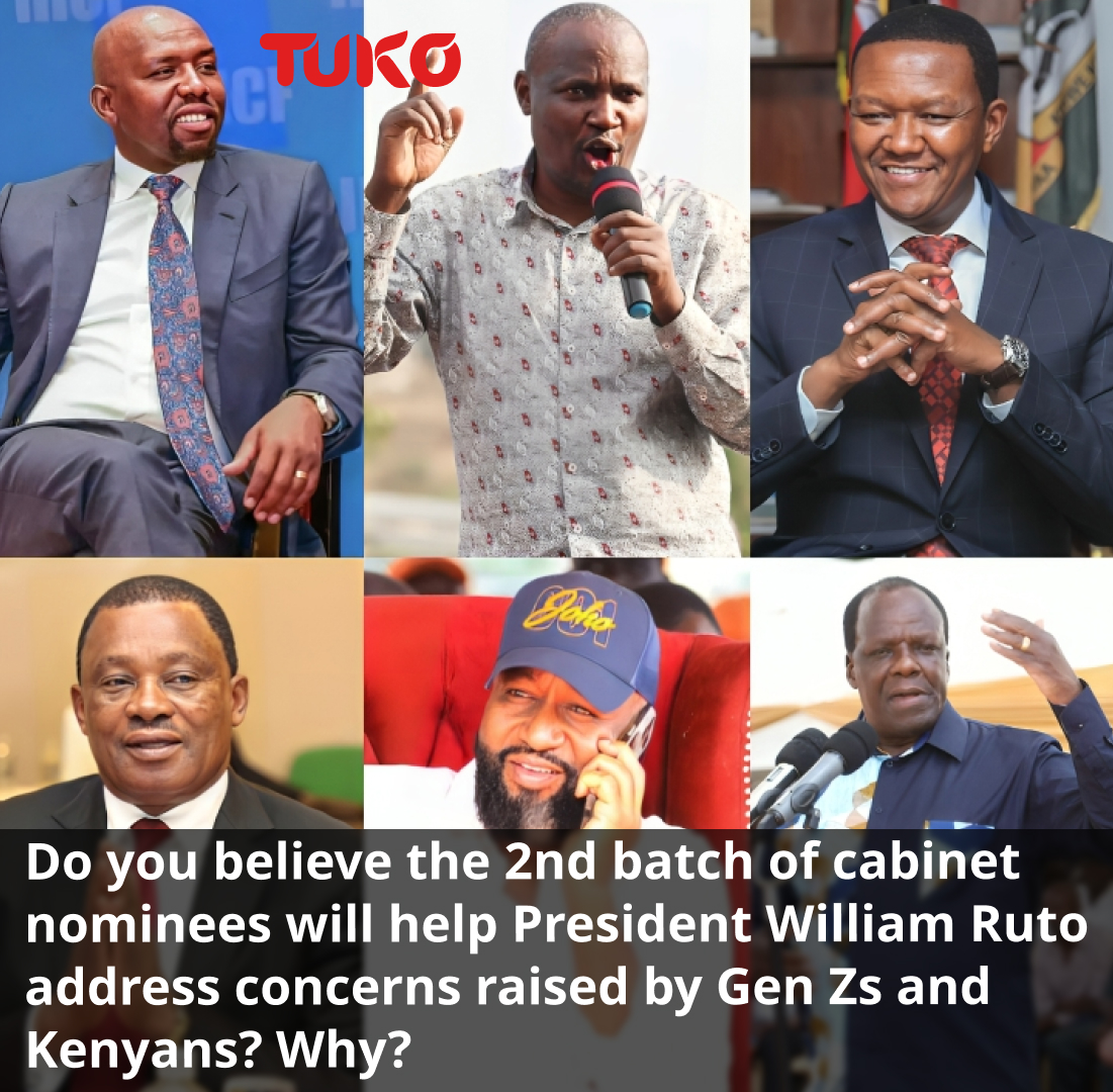 Tuko_co_ke's tweet photo. Do you believe the cabinet nominees by President William have what it takes to address the challenges facing the country? Why?
#tukonews #Cabinet #Ruto #Joho #Mbadi #Wandayi #Muturi #Mutua #Oparanya https://t.co/WsBXsZB4Zw