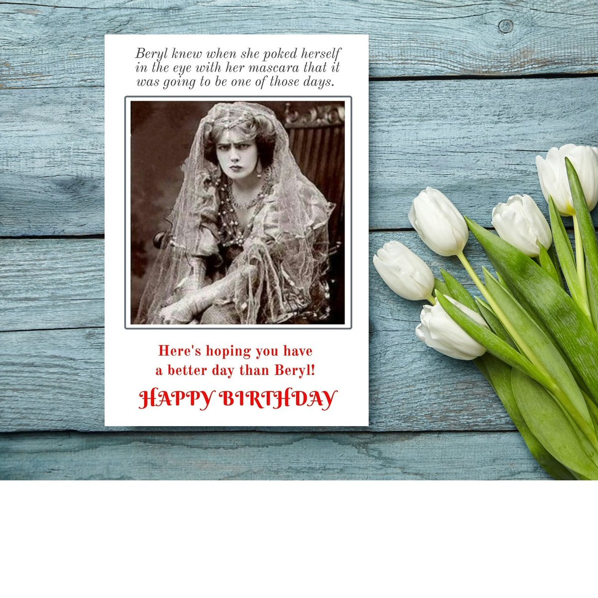 Printable cards for that friend who's always on your wavelength. vintageladiesshop.etsy.com/listing/174406… #birthdaycards