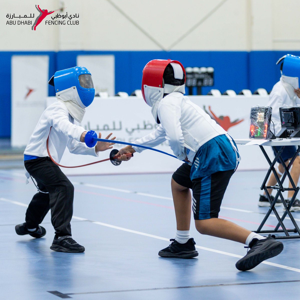 FencingAD's tweet photo. صور تلخص ماتعلمه أبطال المستقبل الصغار خلال البطولة التي يقيمها نادينا ضمن فعاليات برنامج اكتشاف مواهب المبارزة💪
#Fencinglife
#UAEFencing
#نادي_أبوظبي_للمبارزة
#AbuDhabiFencingClub
#AbuDhabiSportsCouncil https://t.co/qJkR6P2fXO
