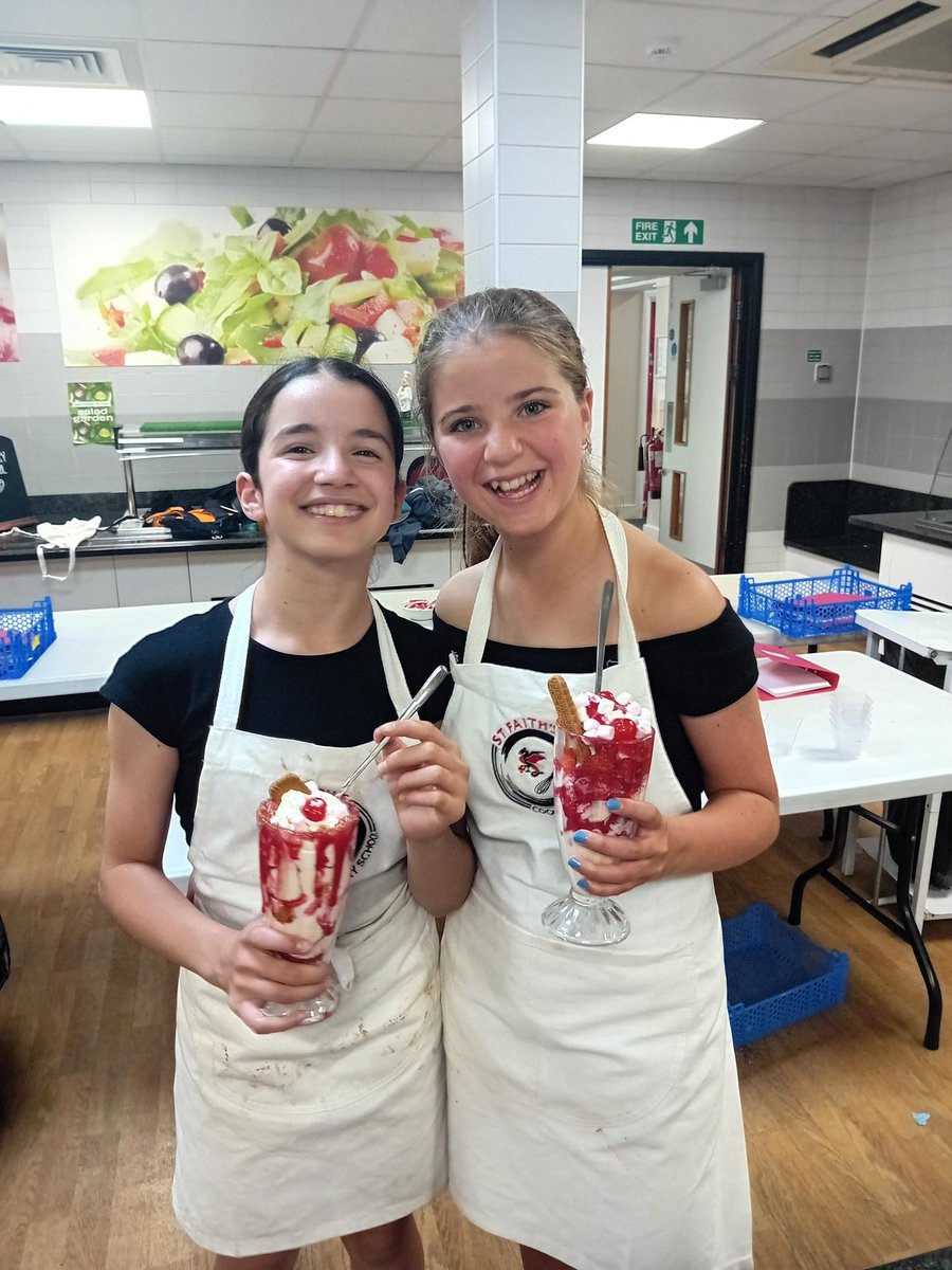 Summer Cookery School was finished with the children making Knickerbocker Glories made from vanilla ice cream they had made earlier in the week <a href="/St_Faiths/">St Faith's Cambridge</a> #knickerbockerglory