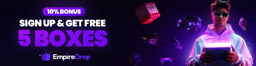 2x $100.00 to share with your friend !

✅Follow @SniiKzou &amp; <a href="/empiredrop/"></a> !
✅RT + Tag your friend 

Don't forget the code "5boxes" get 5 free boxes and try your luck 🍀

🍹 07-27 🍹
